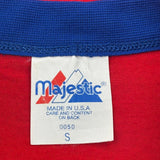 1980s Exton Softball Majestic Jersey - Small Red Polyester