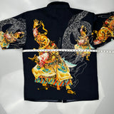 Boom X Graphic Hawaiian Shirt - 2XL Navy Polyester