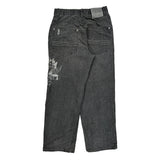 Southpole Graphic Jeans - 32W 30L Gray Cotton Blend