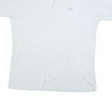 KAPPA Mens White Polo Shirt Short Sleeve Plain L Cotton Blend Casual Sportswear