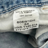 Wrangler Denim Shorts - 34W 9L Blue Cotton