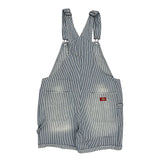 Dickies Striped Overalls - XL Blue Cotton