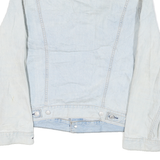 LEVI'S Mens Blue Denim Jacket S Cotton Blend Button Closure Casual Classic