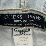 Guess Denim Shorts - 32W 10L Light Wash Cotton