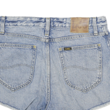 LEE Womens Shorts Blue Denim Casual M W28 Frayed Hem Classic Fit