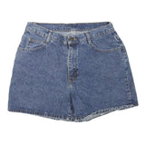 RIDENS Womens Denim Blue Cotton Blend Casual Shorts M W32 Classic Fit