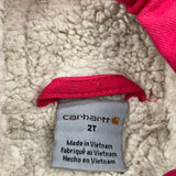 Age 2 Carhartt Jacket - 3XS Red Cotton