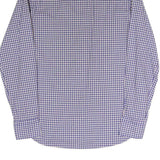 BOGGI Mens Blue Check Shirt S Cotton Blend Casual Button Down