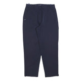BIAGGINI Womens Navy Blue Regular Fit Trousers W30 L30 Polyester Blend Zip