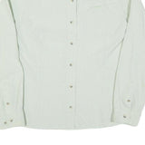 COLUMBIA Womens Green & White Check Long Sleeve Shirt L Outdoor Casual Cotton