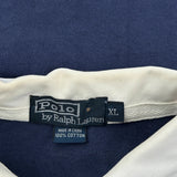 Number 9 On Sleeve Polo By Ralph Lauren Rugby Shirt - XL Navy Cotton
