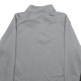 NIKE Girls Grey & Black 1/4 Zip XL Sports Pullover Sweatshirt Activewear