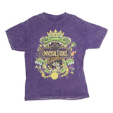 UNIVERSAL STUDIO Mens Purple Universal Studios Florida Graphic T-Shirt M Crew