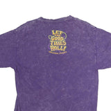 UNIVERSAL STUDIO Mens Purple Universal Studios Florida Graphic T-Shirt M Crew