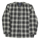 PRESTON & YORK Womens Black & White Check Coach Jacket UK 16 Polyester Blend