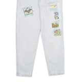 CENTER Womens Jeans Classic Cotton Light W24 L28 Patchwork Casual Denim