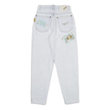 CENTER Womens Jeans Classic Cotton Light W24 L28 Patchwork Casual Denim