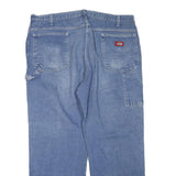 DICKIES Mens Regular Fit Blue Denim Straight Leg Cotton Blend Jeans W40 L30