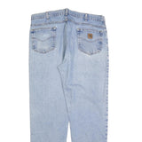 CARHARTT Mens Relaxed Jeans Blue Denim W40 L34 Cotton Blend Zip Pockets