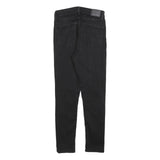 LEVI'S 721 Womens Jeans Black Slim Skinny Denim W29 L27 Stretch Zip