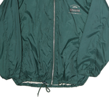 AVANTI Mens Green Coach Jacket XL Polyester Microfibre Plain Zip Lightweight