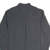 CHAPS Mens Black Cotton Button-Down Long Sleeve Shirt L Classic Style Casual