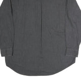 CHAPS Mens Black Cotton Button-Down Long Sleeve Shirt L Classic Style Casual
