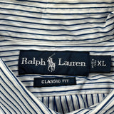 Ralph Lauren Striped Shirt - XL Blue Cotton