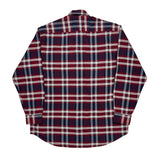 Tommy Hilfiger Checked Flannel Shirt - Small Blue Cotton