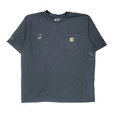 Carhartt T-Shirt - XL Blue Cotton