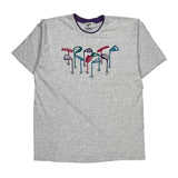 Single Stitch Golf Graphic Anvil T-Shirt - XL Gray Cotton