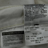 501 Levis Jeans - 30W 30L White Cotton
