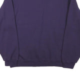 FRUIT OF THE LOOM Mens Blue Crew Neck Sweatshirt M Cotton Blend Pullover