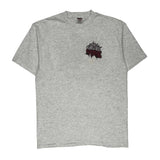 Baseball Oneita Graphic T-Shirt - XL Grey Cotton