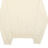 POLO RALPH LAUREN Mens Cream Plain Jumper Collared Polo Cotton 2XL Classic Fit