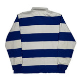 Cocalico Field Hockey Sport Tek Striped Rugby Shirt - XL Blue Cotton