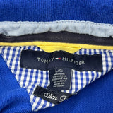 Tommy Hilfiger Slim Fit Polo Shirt - Large Blue Cotton