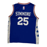 Philadelphia 76Ers Adidas Jersey - 2XL Blue Polyester