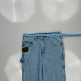 Wrangler Carpenter Jeans - 32W 34L Blue Cotton