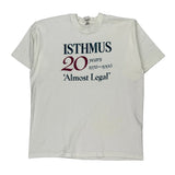 20Th Anniversary Fruit Of The Loom Graphic T-Shirt - XL White Cotton