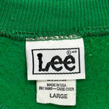 Made In USA Lee Sweatshirt - Large Green Cotton