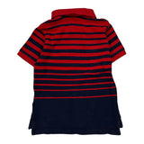 Age 3 Polo By Ralph Lauren Striped Polo Shirt - 2XS Red Cotton