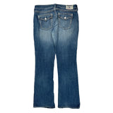 True Religion Boot Cut Jeans - 34W US 8 Blue Cotton