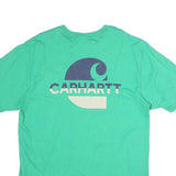 CARHARTT Mens Green Crew Neck Short Sleeve Graphic T-Shirt M Casual Wear