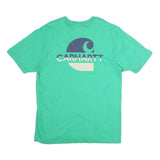 CARHARTT Mens Green Crew Neck Short Sleeve Graphic T-Shirt M Casual Wear