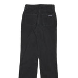 SERGIO TACCHINI Womens Cotton Blend Black Regular Straight Trousers W24 L31 Zip