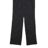 SERGIO TACCHINI Womens Cotton Blend Black Regular Straight Trousers W24 L31 Zip