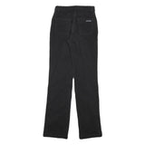 SERGIO TACCHINI Womens Cotton Blend Black Regular Straight Trousers W24 L31 Zip