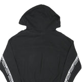 ADIDAS Womens Black Hoodie UK 8 Crop Hooded Sweatshirt Cotton Blend