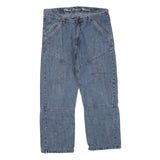 OKAY JEANS WEAR Womens Regular Fit Straight Denim Blue W34 L27 Classic Zip